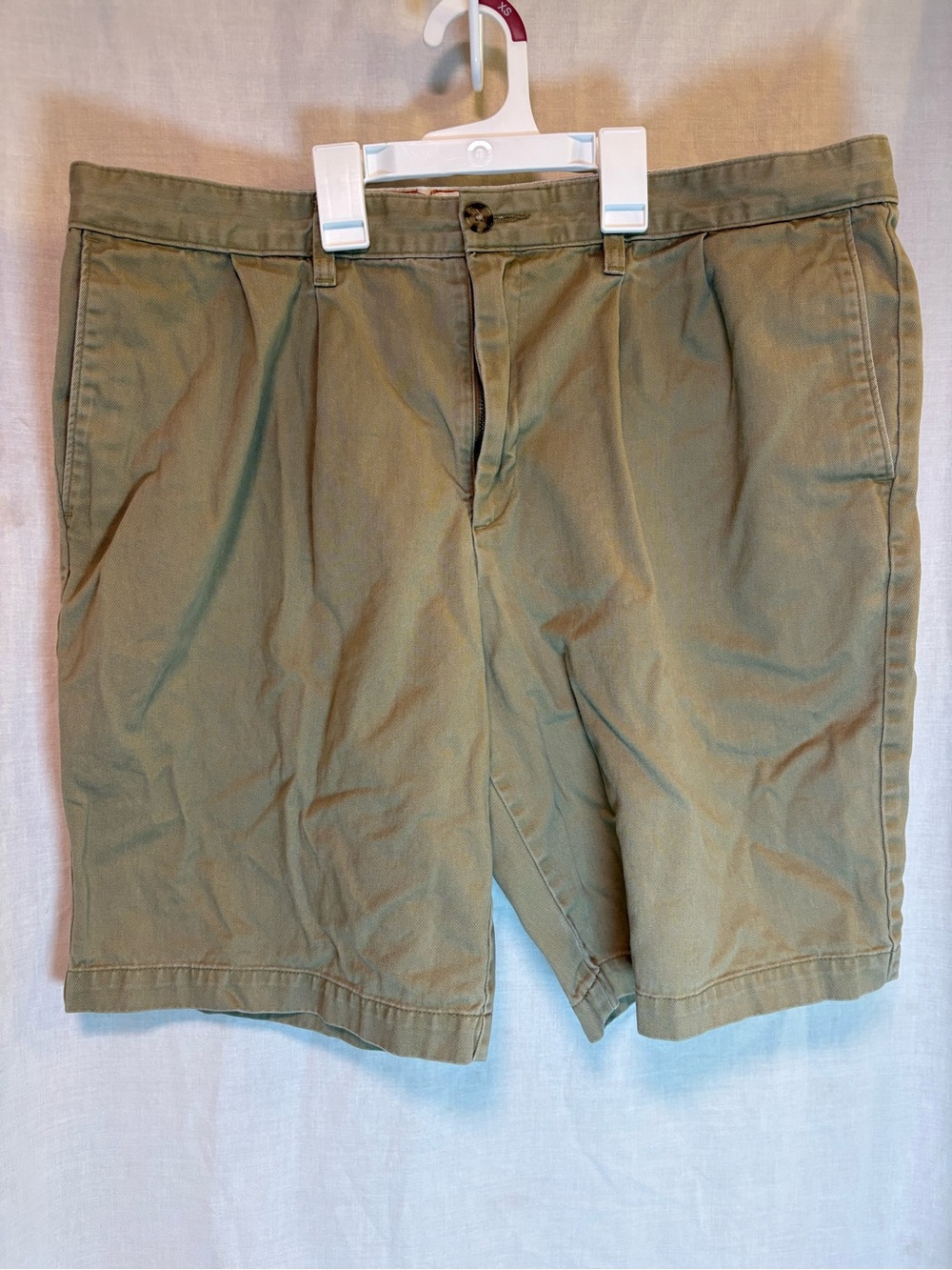 Dockers Chino Shorts Men’s Size 38 Flat Front With Pockets Casual Shorts Beige